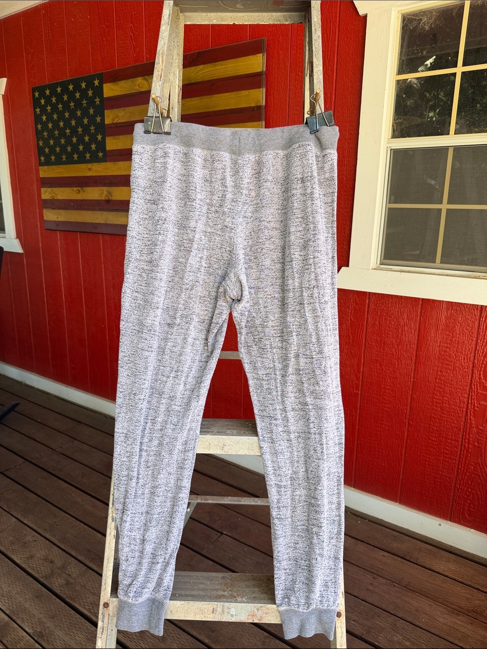 Cozy Women's Gray Jogger Pants with Drawstring - Picture 3 of 3